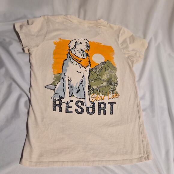 Life is good Tops - Vintage Style Gorpcore Life is Good Silver Lake Resort Mountain Dog T-Shirt M